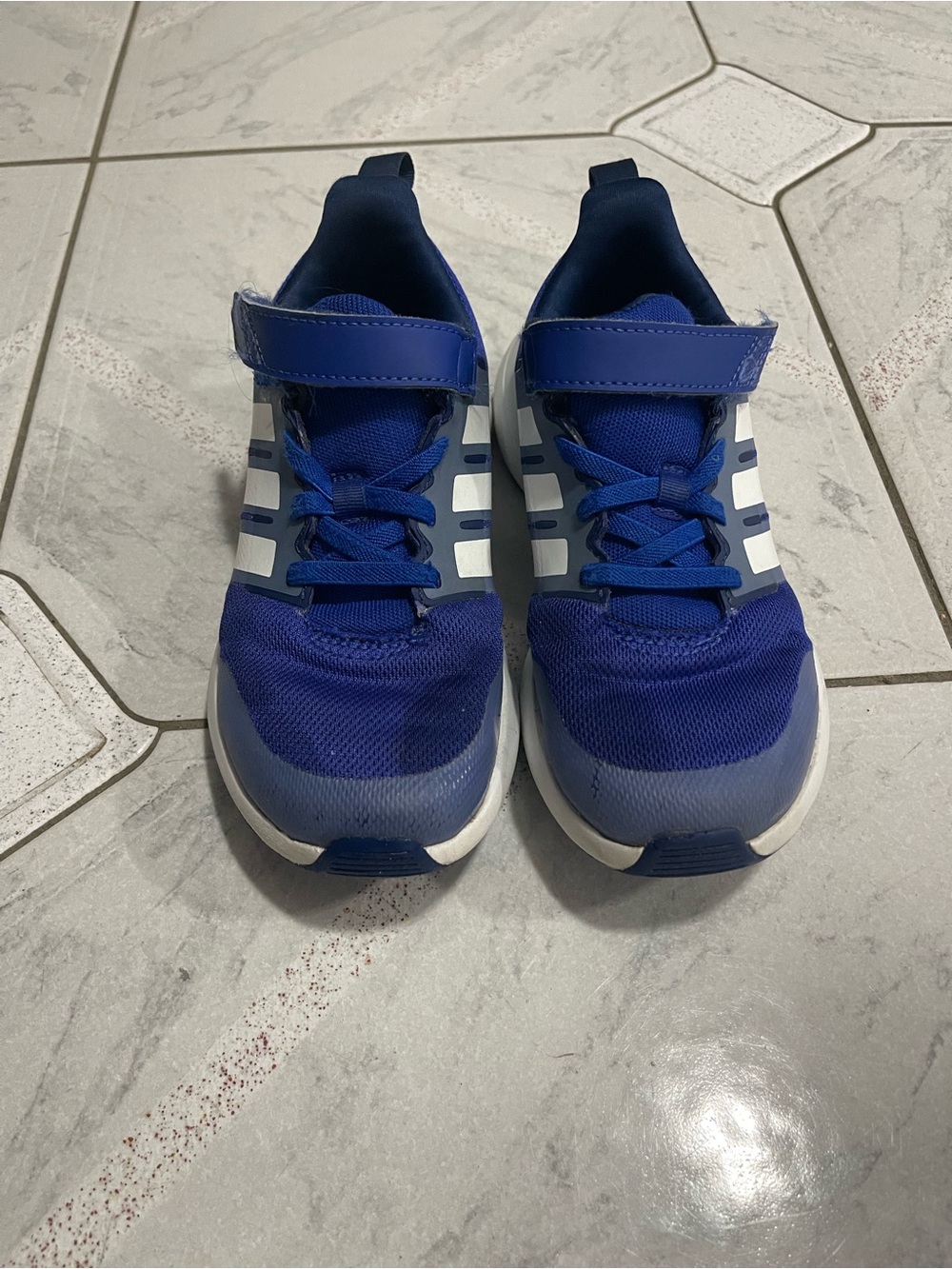 adidas Kids Royal Blue Sneakers with White Stripes
